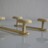 2 double coat hooks vintage 60's