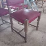 6 vintage oak chairs