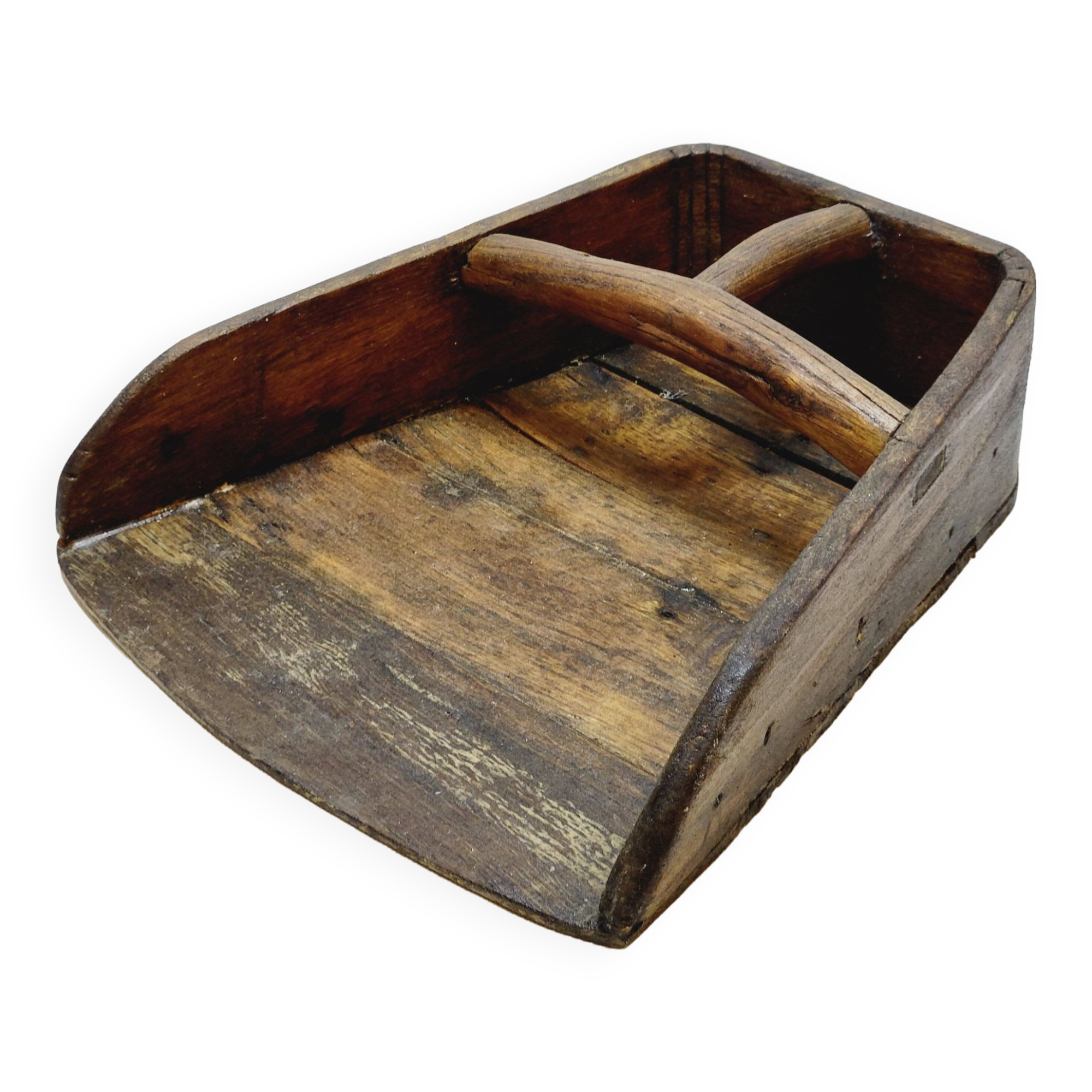 Old Chinese Grain Measure in Wood Folk Art