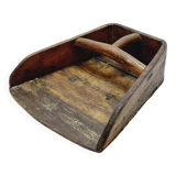 Ancienne Mesure A Grains Chinoise En Bois Art Populaire