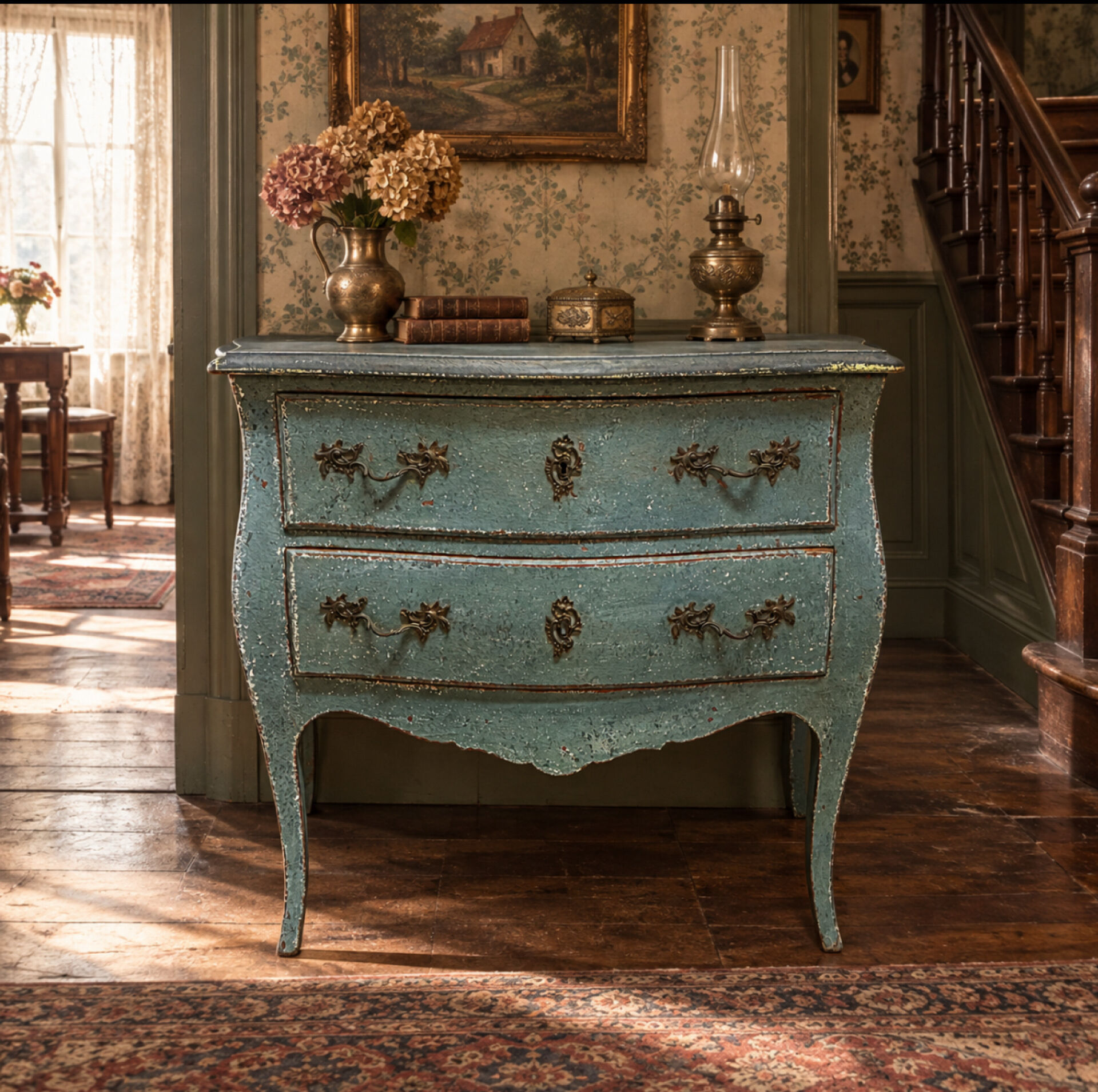 Ancienne commode de style Louis XV