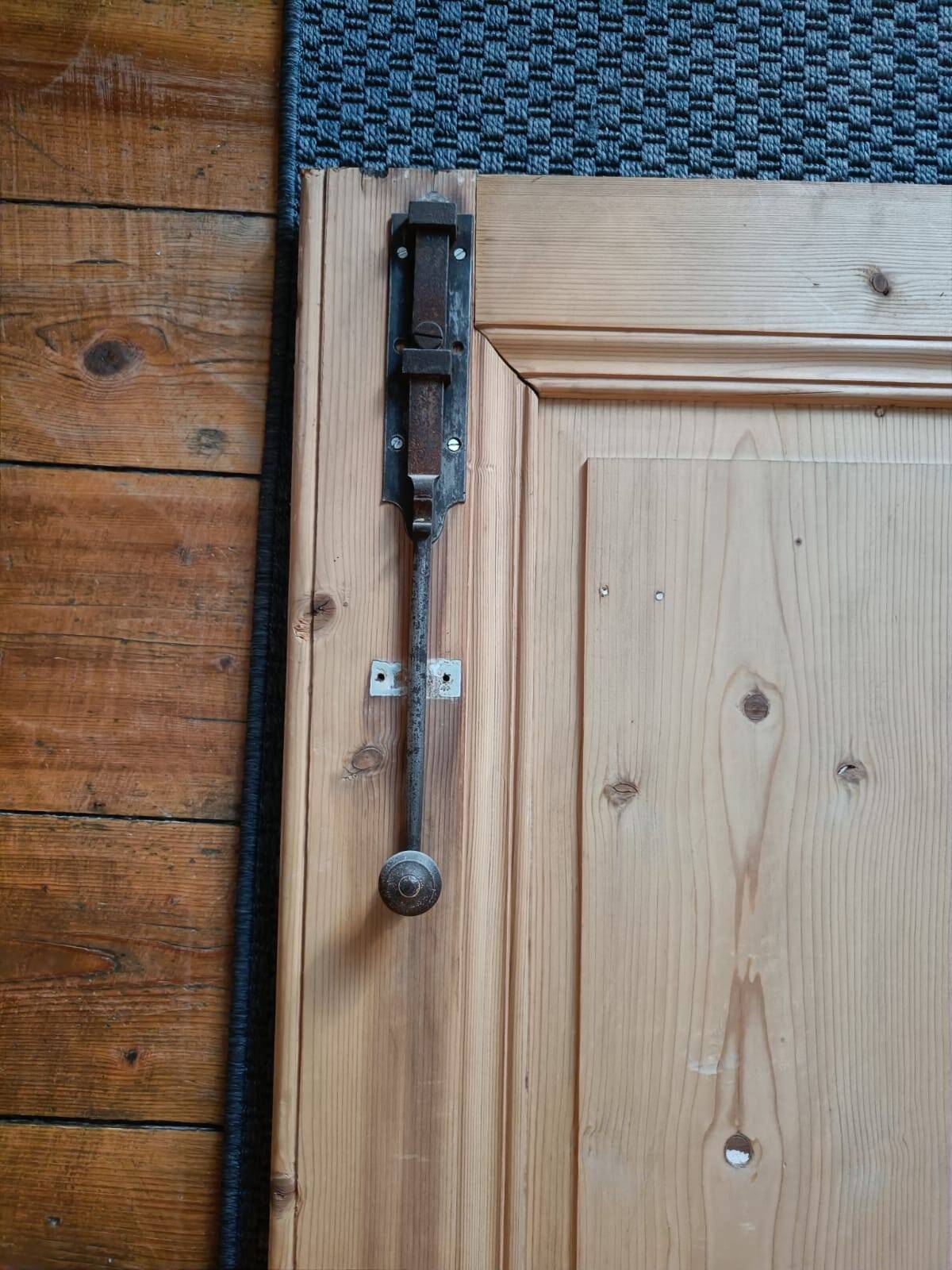 Pair of old molded communication doors