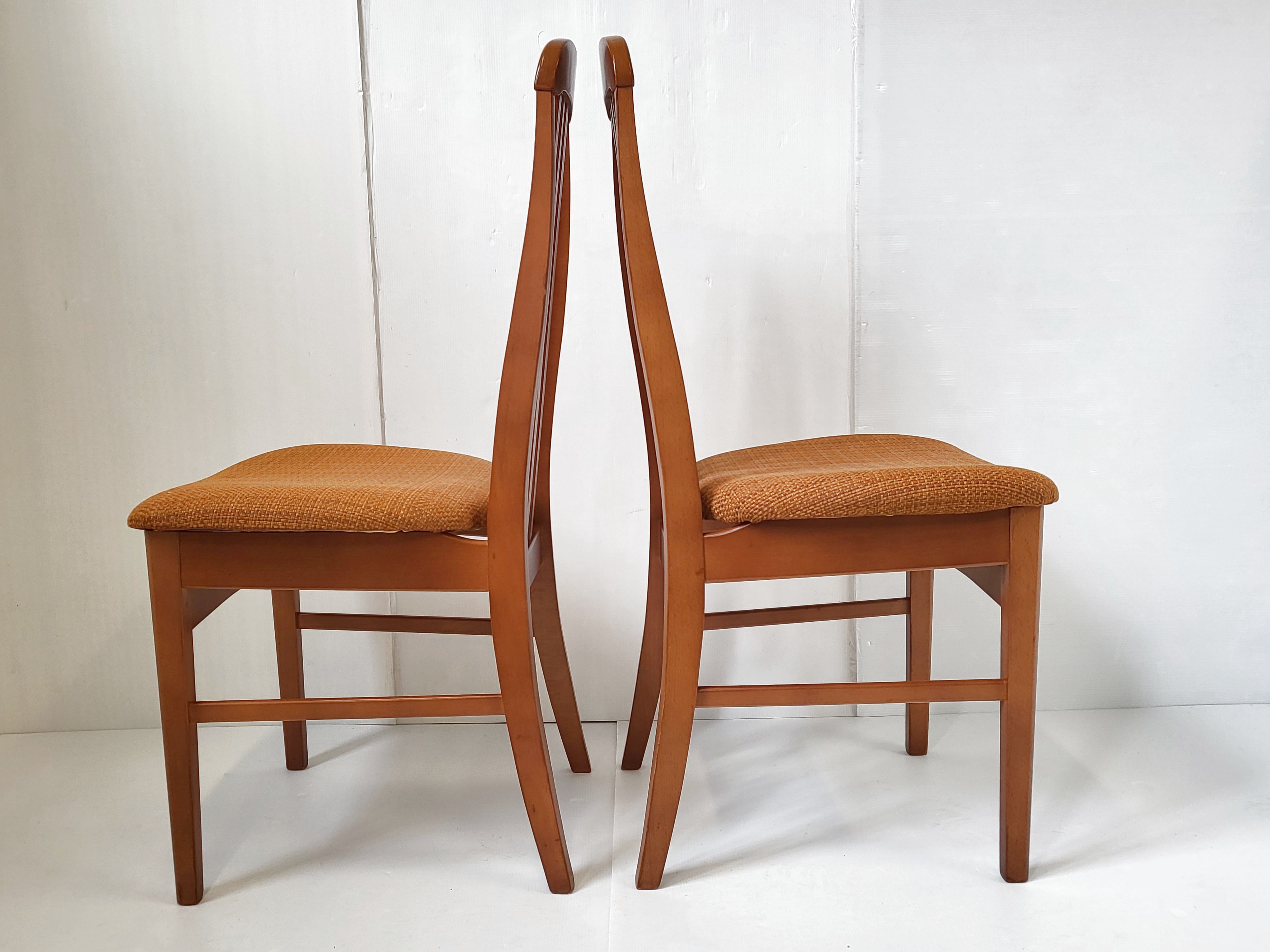 Suite of 4 chairs Jentique 1970 vintage