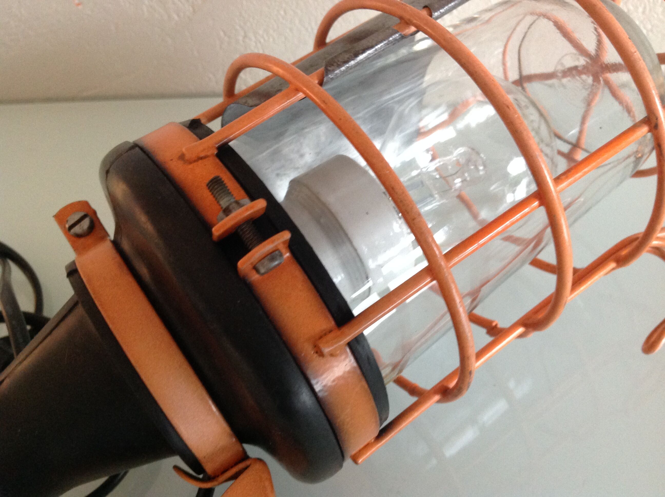 Orange Atrow Workshop Walkman with Duralex Industrial Style Glass
