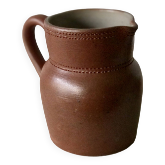 Old stoneware pitcher