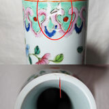 Large porcelain vase Chinese pink family China