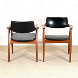 A set of four or six Svend Aage Eriksen model Gm11 dining chairs, 1960s