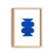 peinture abstraite bleue signée Eawy