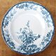 Antique flat plates, Azalées model - Longwy
