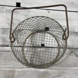 Round steel basket