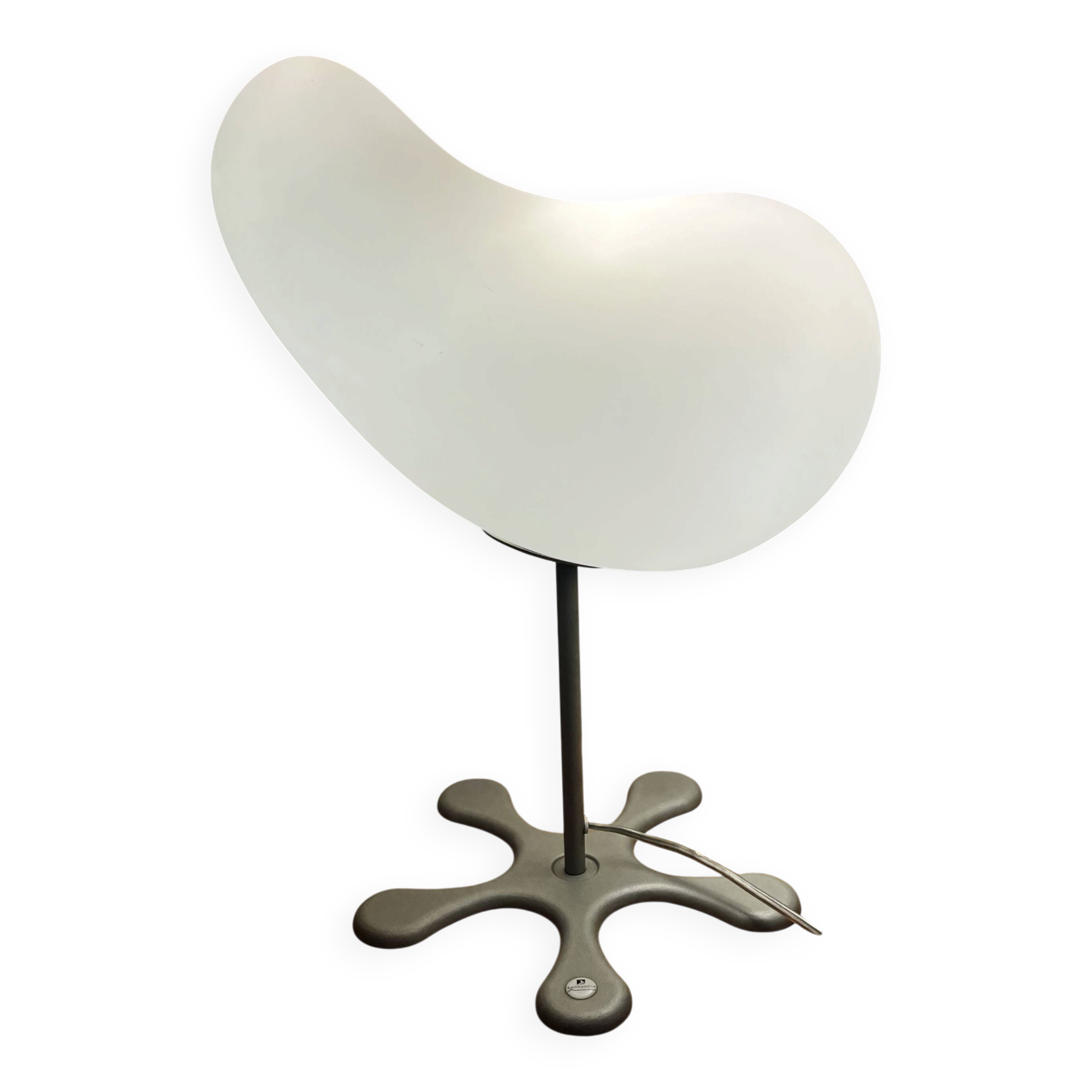 Lampe de table "Coco" design Aldo Cibic édition Foscarini - Métal gris & ve