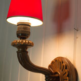 Old carved wooden sconce