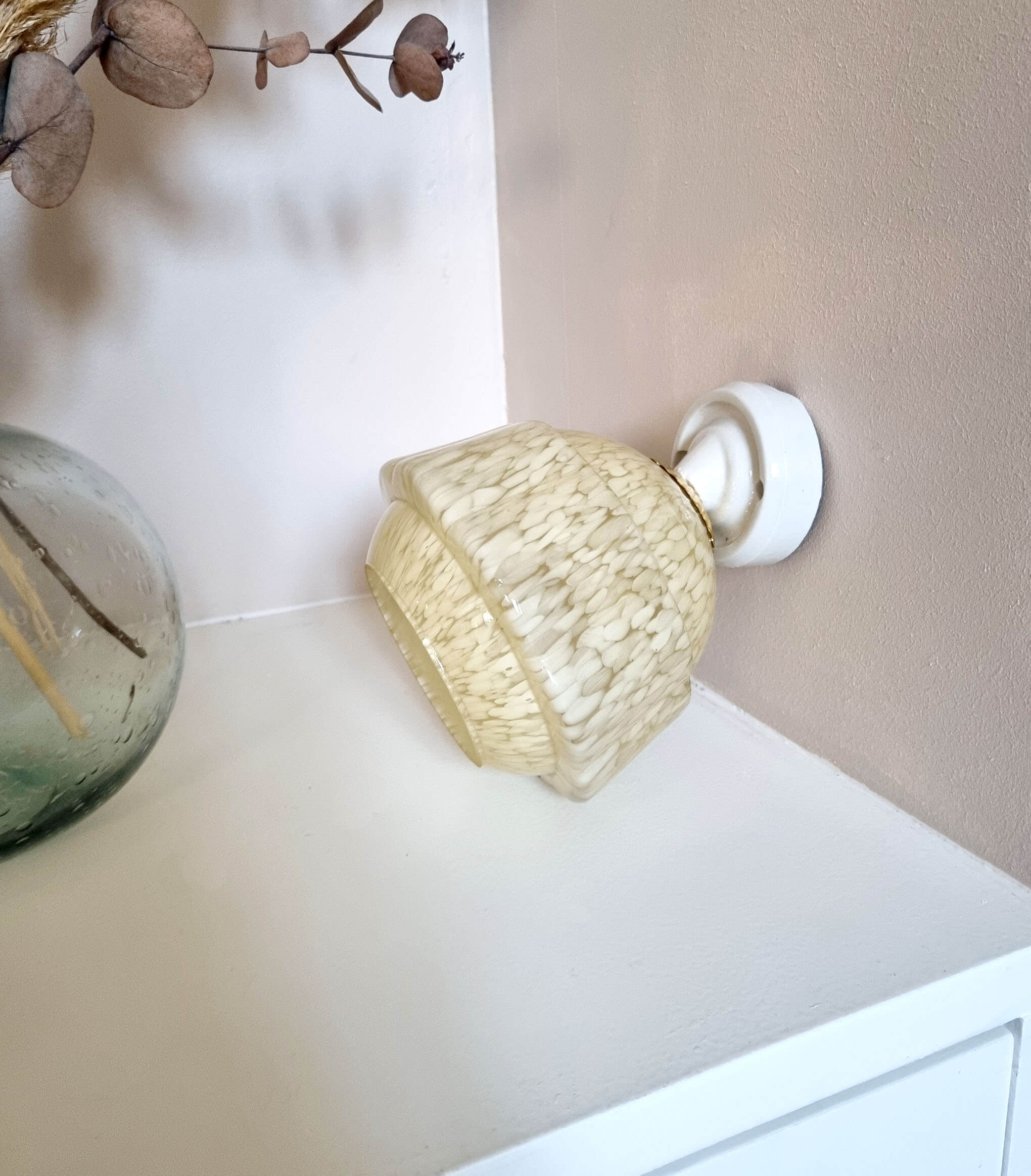 Clichy glass wall lamp