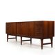 High Quality Danish Sideboard with Brass Handle Inlays 1950s