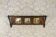 Early 20th Century Dutch Oak Wall Coat Rack with Decorative Tiles, 1950s
