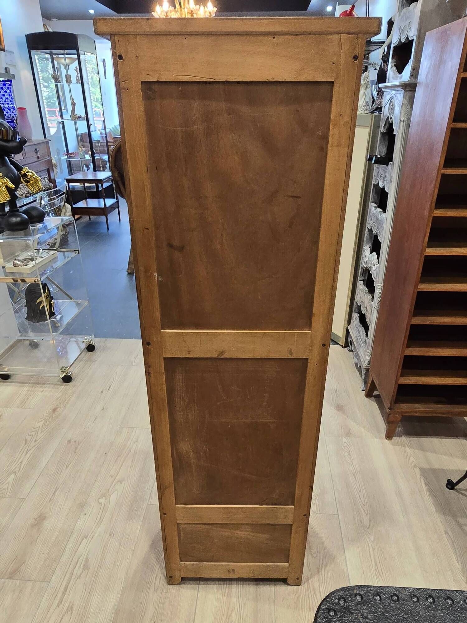 Vintage gm radia cabinet with curtain – office furniture from the 1930s/40s.