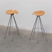 Pair of 'Jamaica' swivel bar stools by Pepe Cortès for BD Barcelona, 1990s