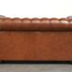 Very spacious 2-seater Chesterfield sofa in cow leather in a English look