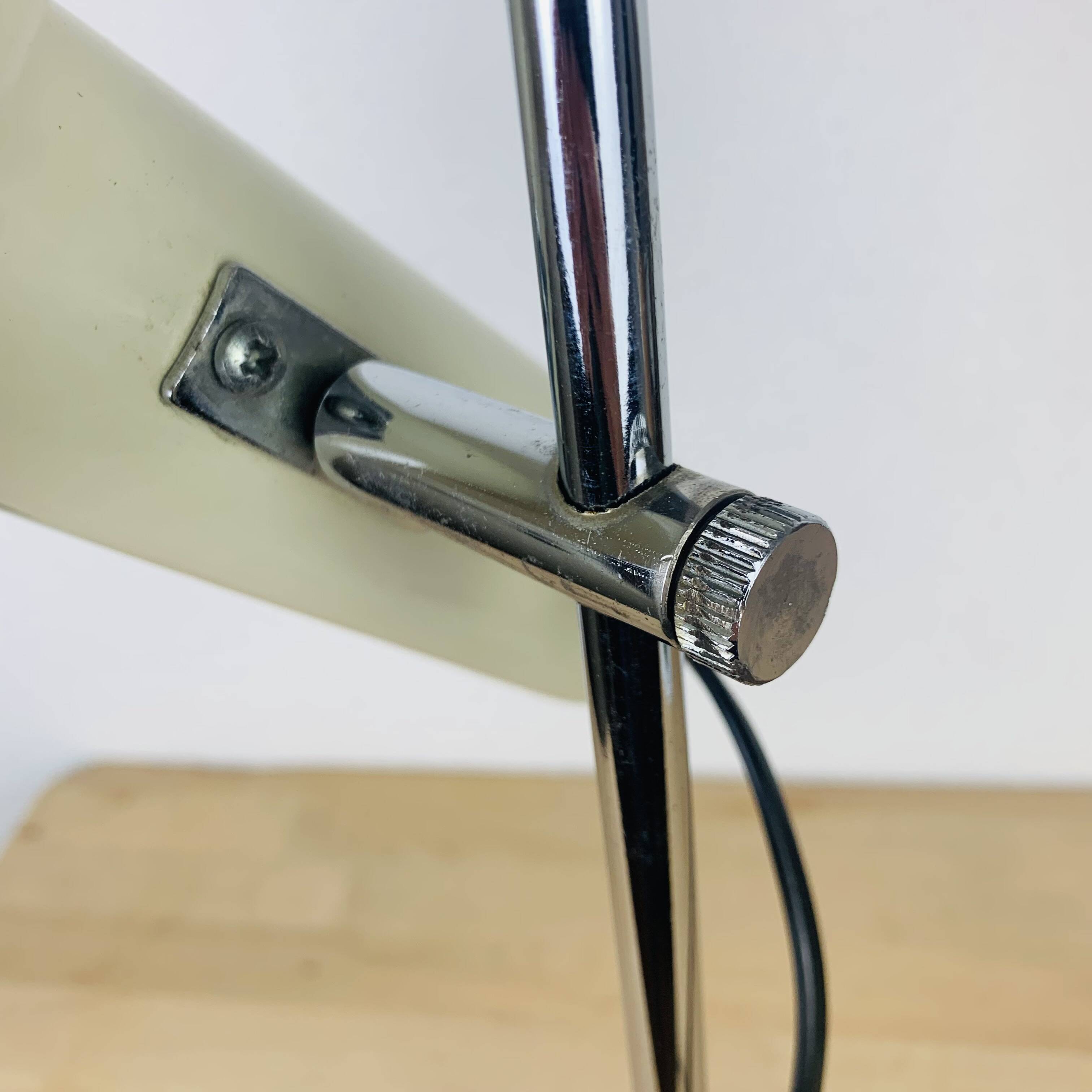 Desk spot lamp, 1950s, beige metal