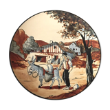 Basque ciboure plate with its donkey r le corrone
