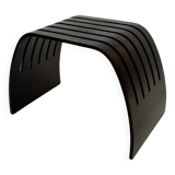 Table d'appoint tabouret en contreplaqué courbé danois design années 80