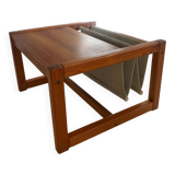 Vintage magazine holder coffee table by Karin Mobring 1970s