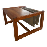 Vintage magazine holder coffee table by Karin Mobring 1970s
