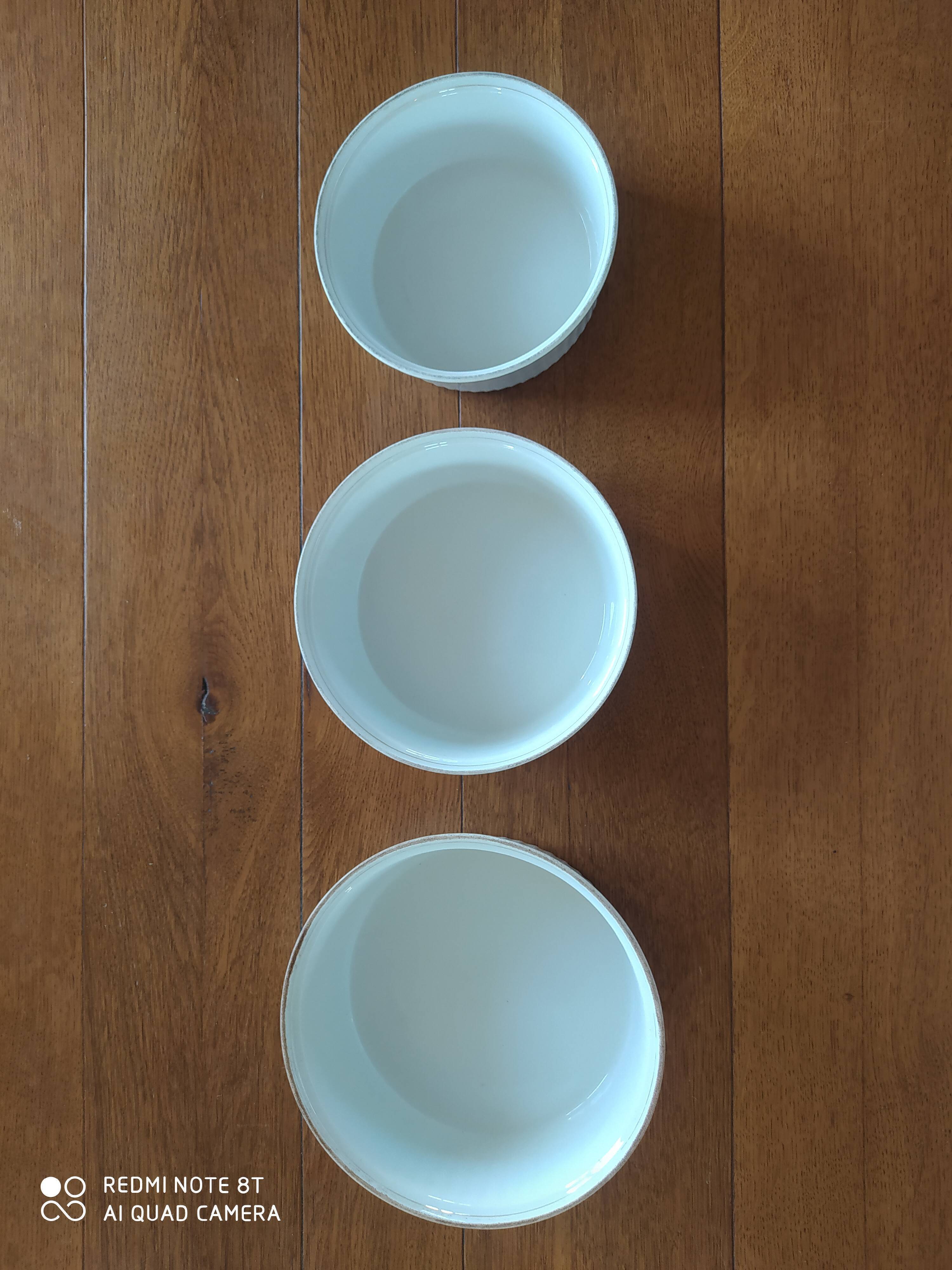 Set of 3 Limoges porcelain bowls