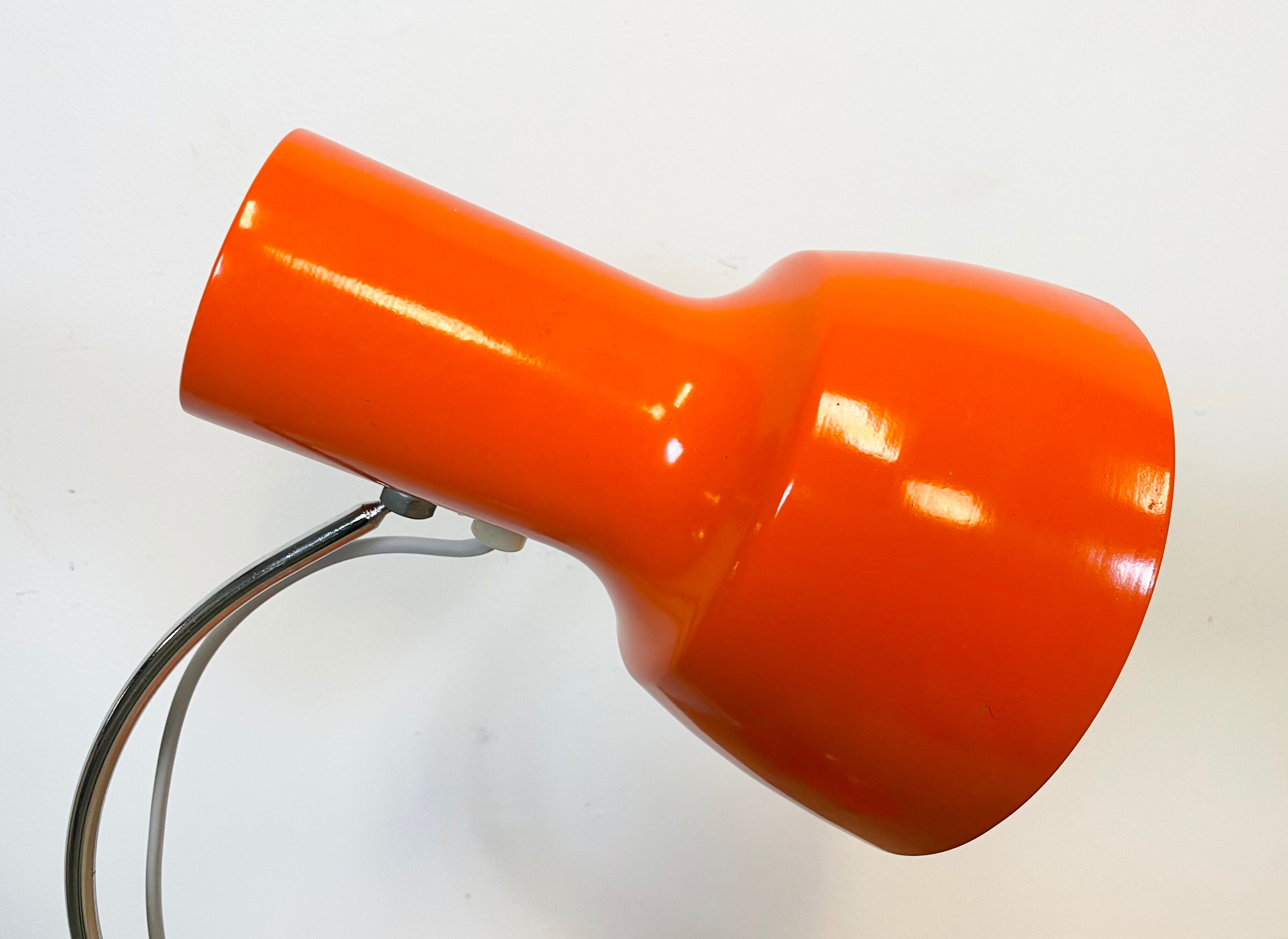 Orange Table Lamp by Josef Hurka for Napako, 1960s