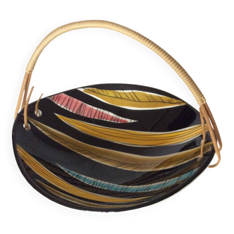 Schramberg, coupe en céramique colorée.