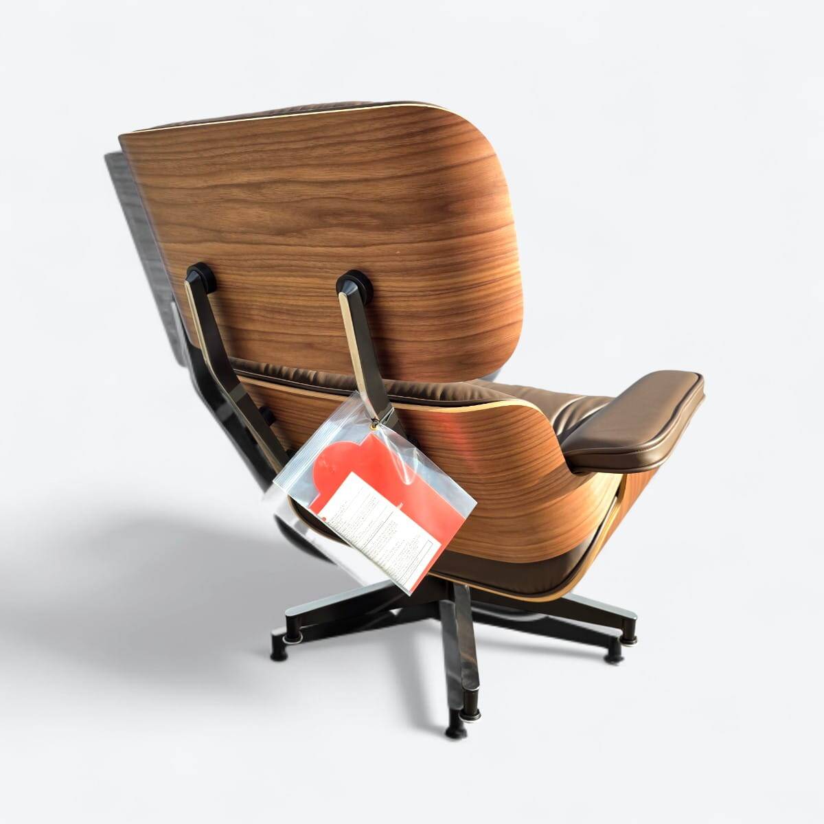 Brown & Walnut Herman Miller Original Eames Tall Lounge Chair & Ottoman
