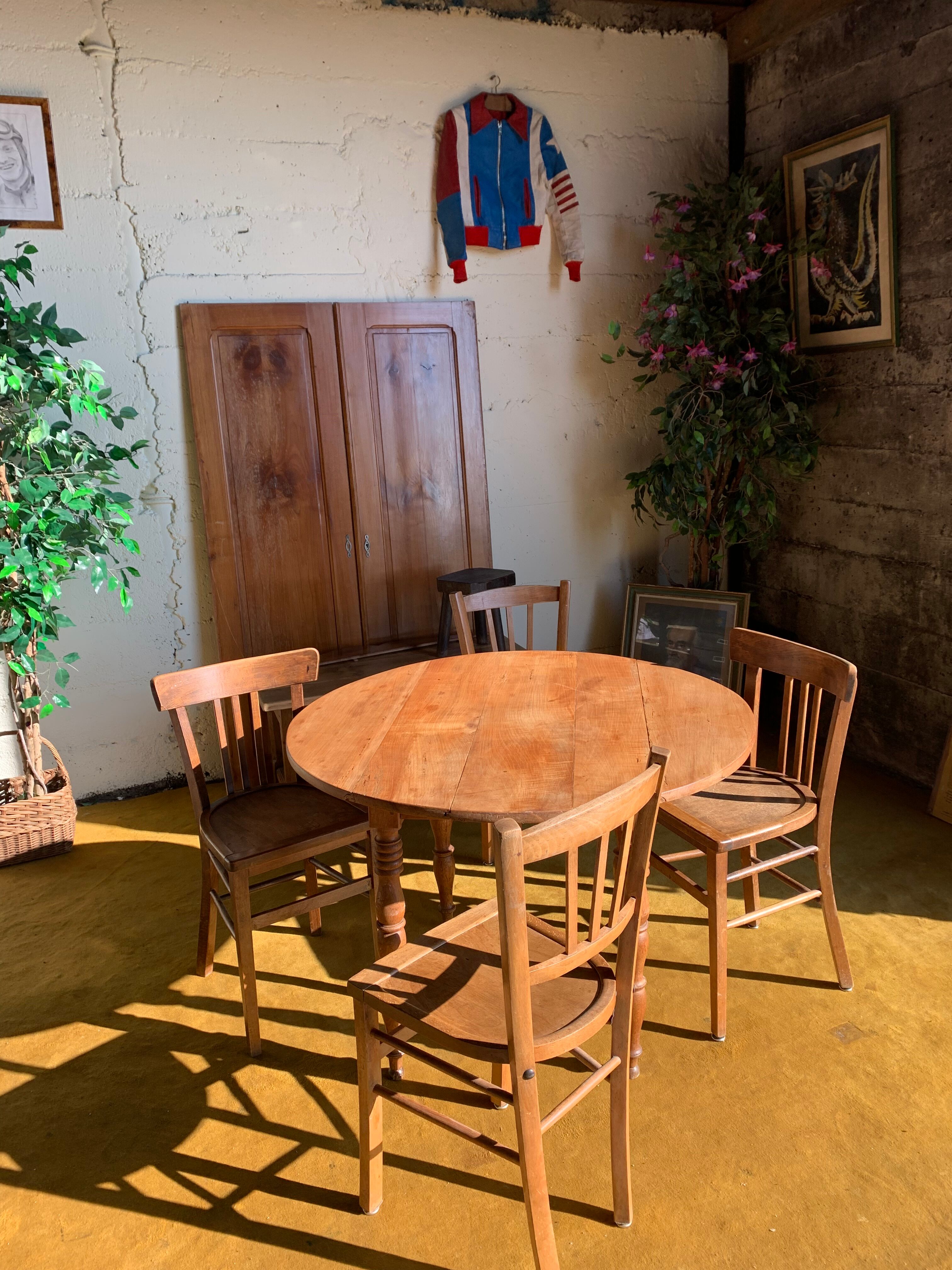 Duo of bistro chairs