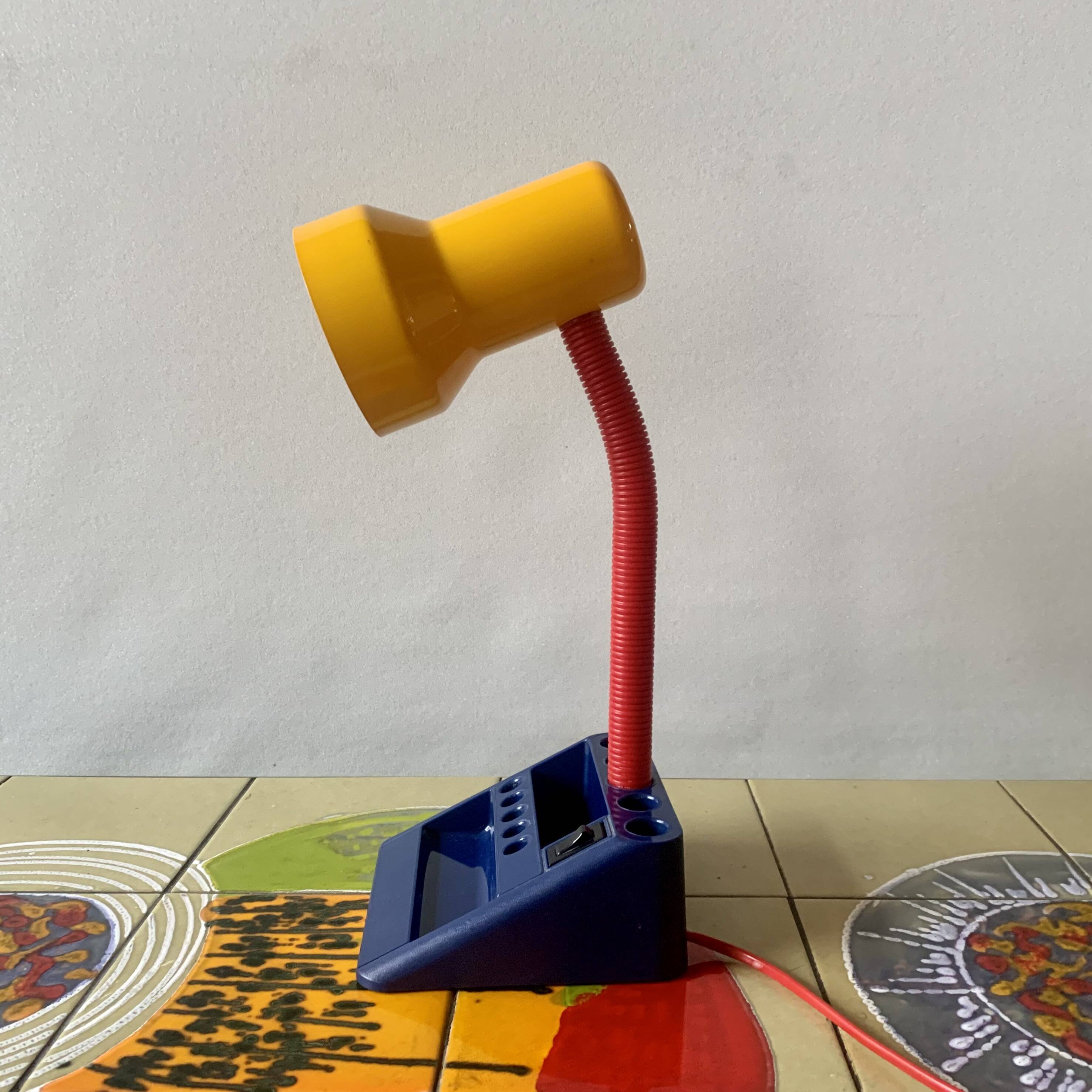 Vintage Memphis Style Multicolor Desk Lamp - Massive Model 12938