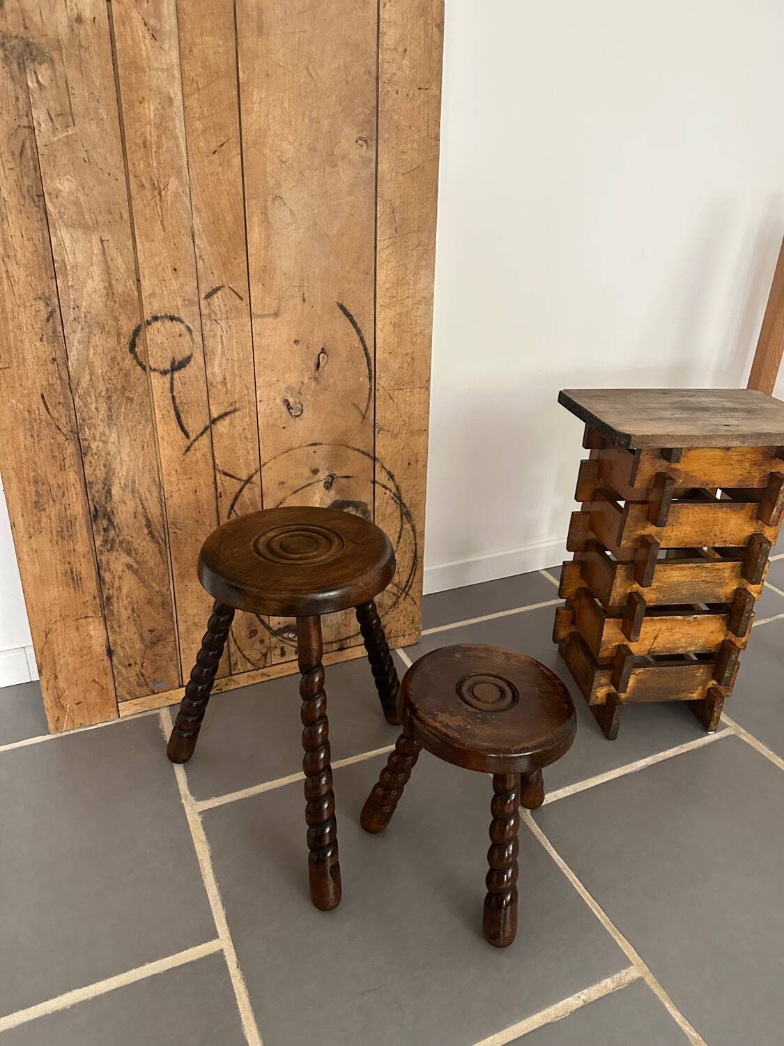 Pair of vintage stools