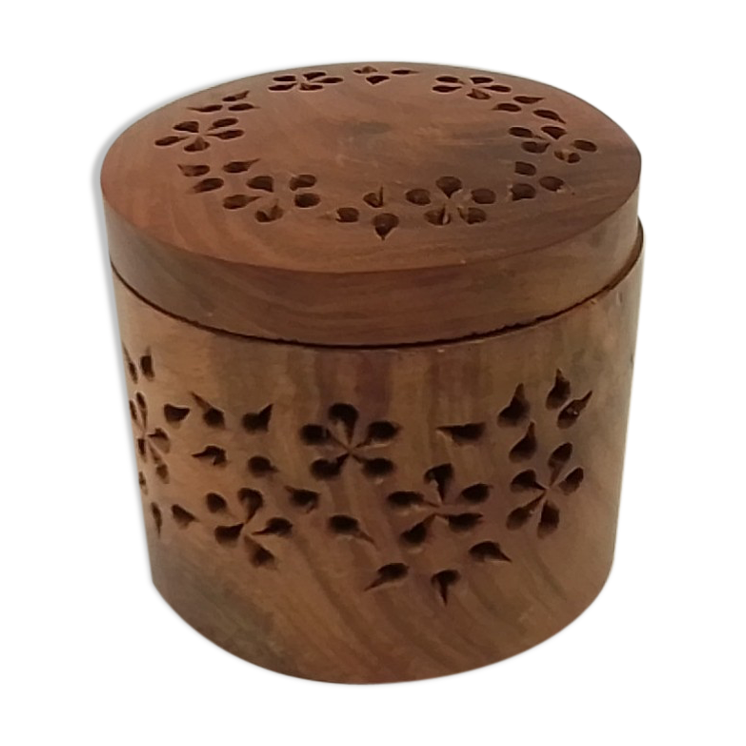 Round wooden diffuser box