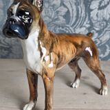 Chien Boxer en porcelaine, Goebel, Allemagne, 1973