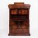 Secretary - Hand polished mahogany - Flame structure - 4 drawers - Year 1840s