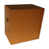 Compartmentalized wooden plug box