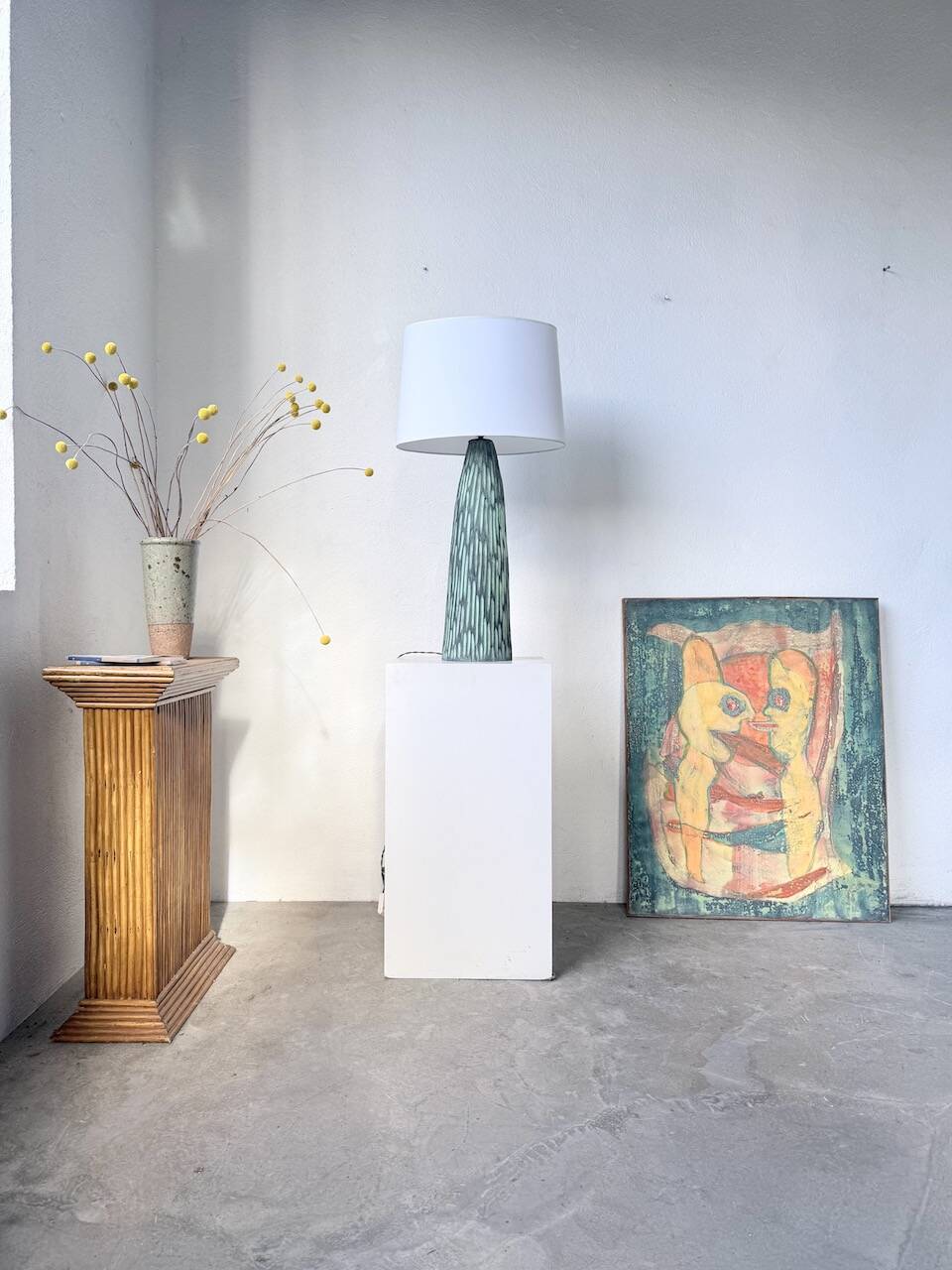 XL ceramic lamp from the 60s blin