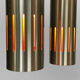 Pair of pendant lights "Trombone" by Jo Hammerborg for Fog & Mørup. Denmark 1960s