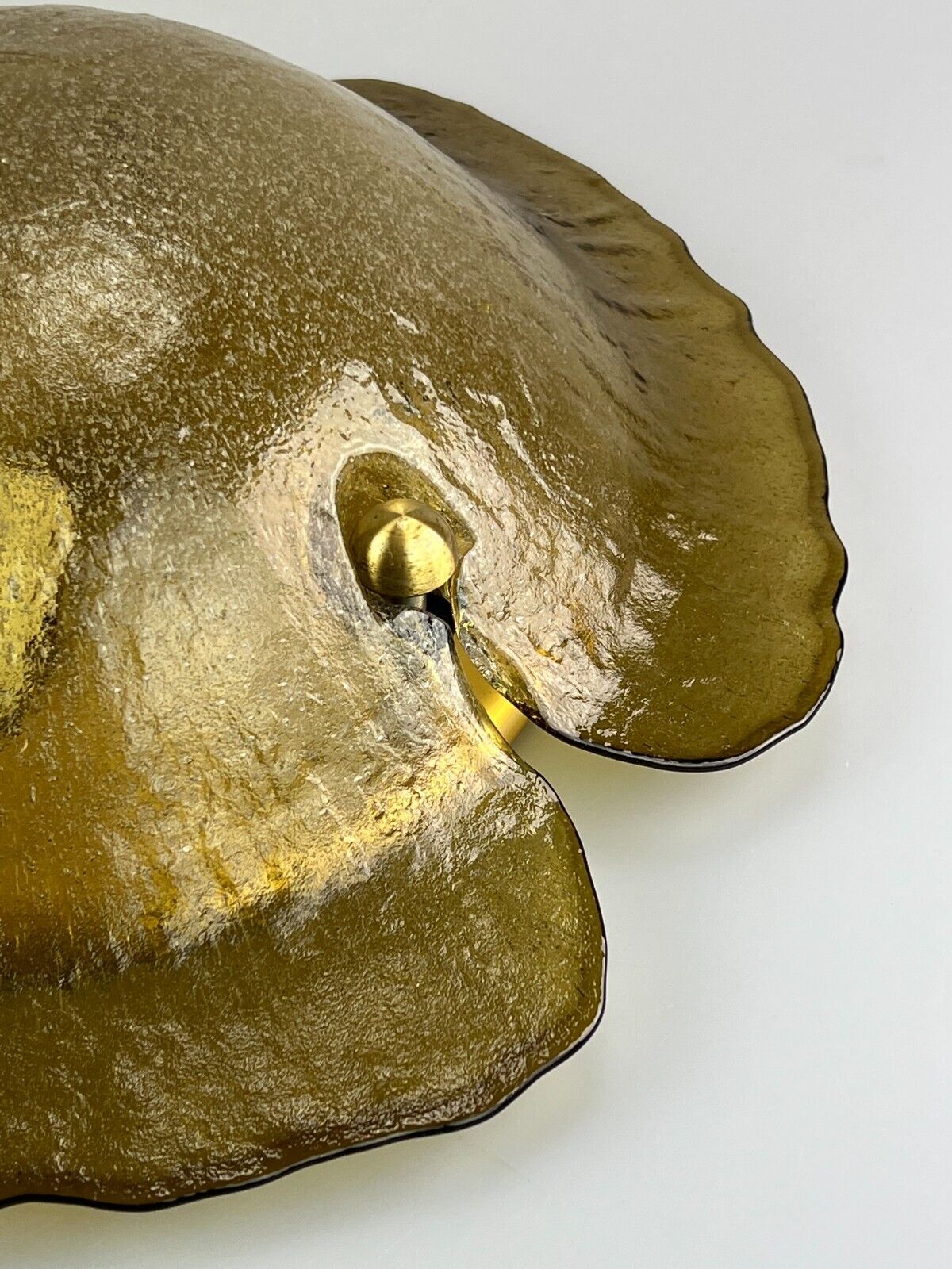 60s 70s Peill & Putzler ceiling lamp glass space design lamp