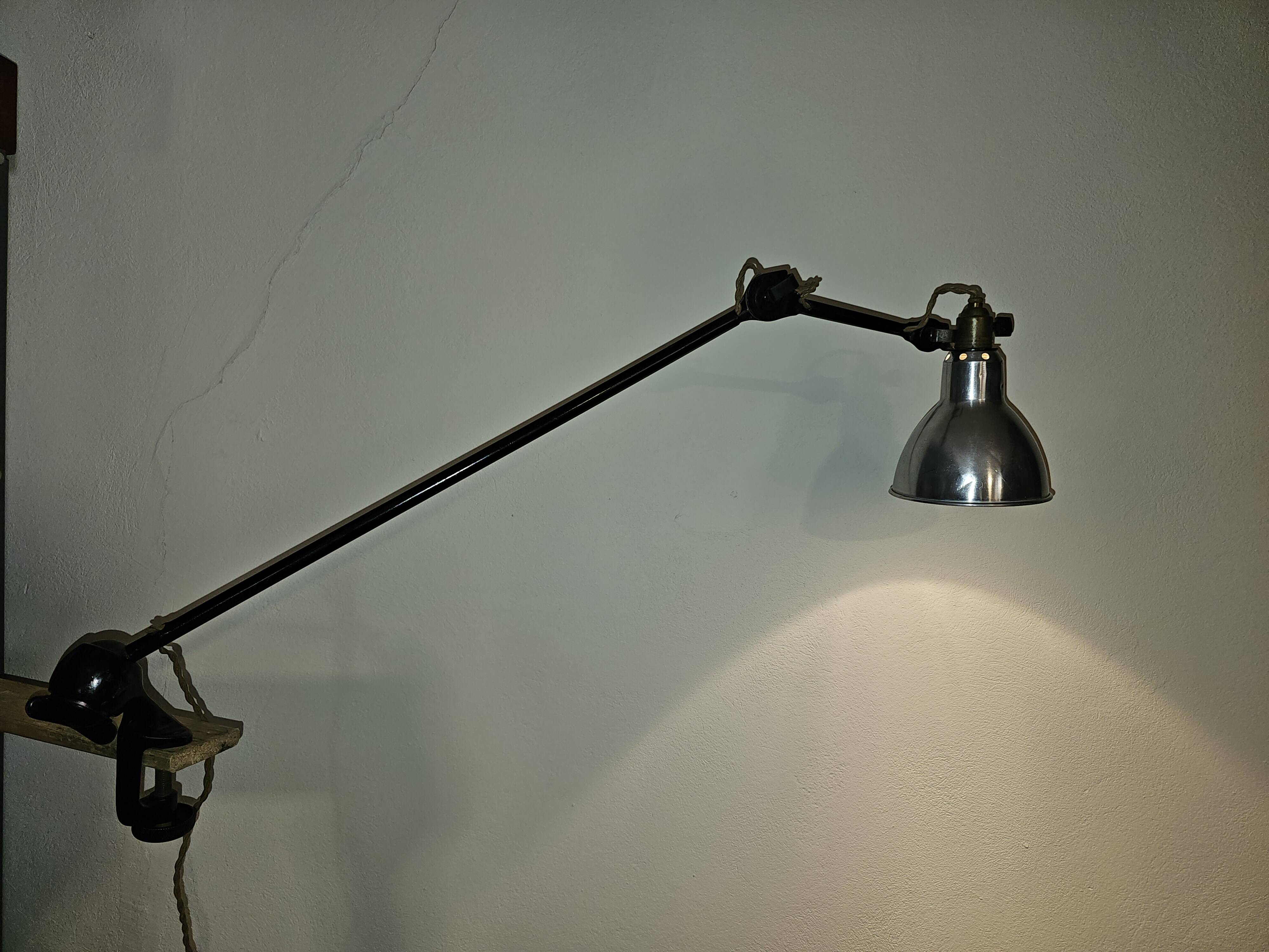 Gras lamp by Le Corbusier, industrial loft decor