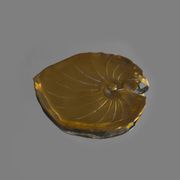 Leaf-shaped tray in Art Nouveau style