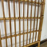 Vintage bamboo and rattan headboard