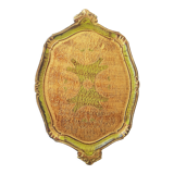 Vintage Italian carved wooden tray