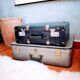 Vintage blue suitcase