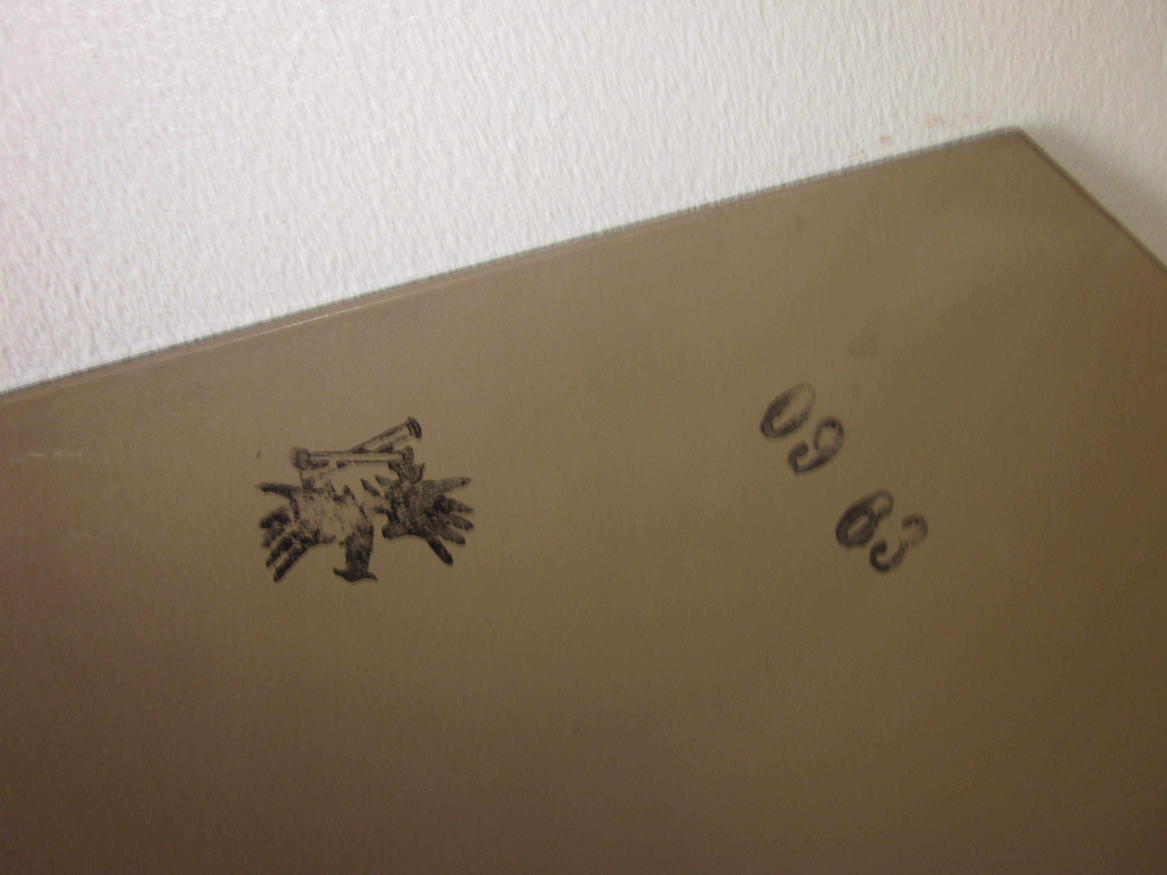 bevelled mirror from the 1960s 60x45cm