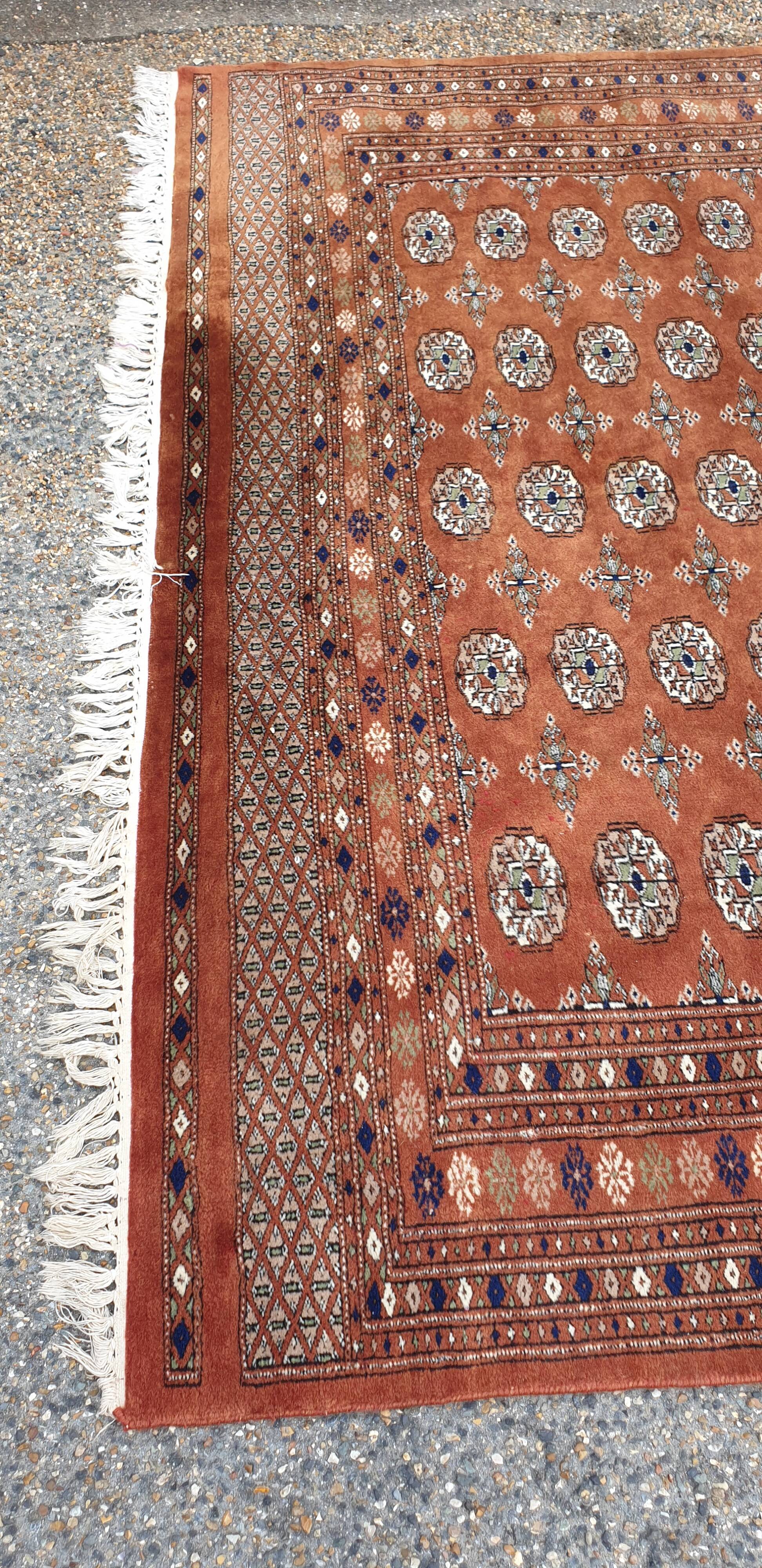 Oriental carpet silk wool