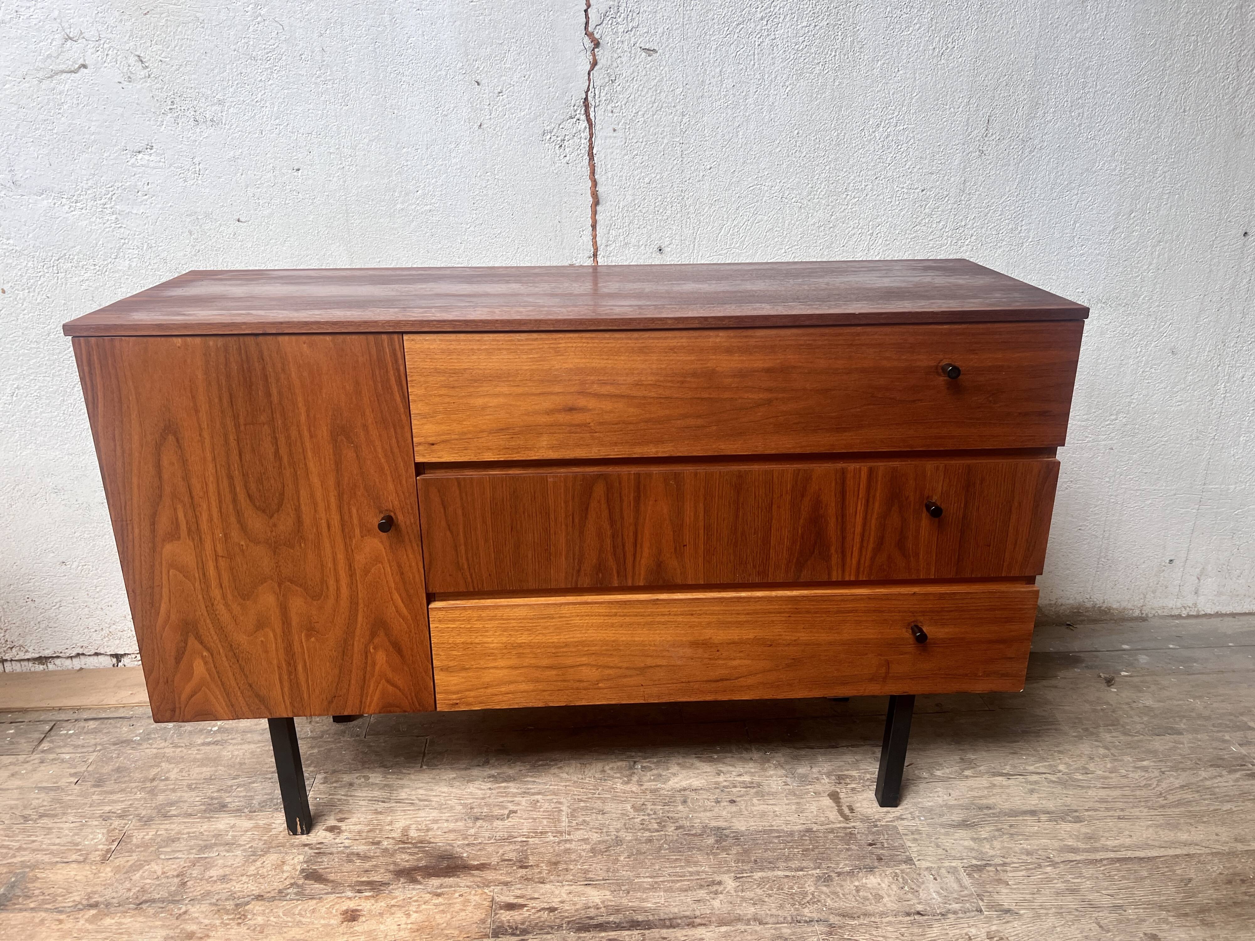 French modernist vintage TV/hifi cabinet