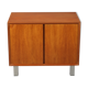 Danish low furniture in teak veneer with two leaves
